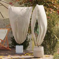 VidaXL Vorstbescherming plantenfleece covers 5 pcs beige 1,8 x 1,2 m