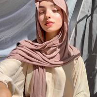 1pc Plain Color Headscarf Scarf, Perfect For Everyday Use Lotus Root Pink / one-size