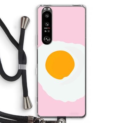 Sunny side up: Sony Xperia 1 III Transparant Hoesje met koord
