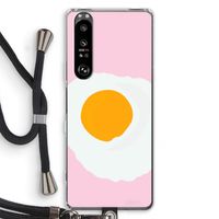 Sunny side up: Sony Xperia 1 III Transparant Hoesje met koord