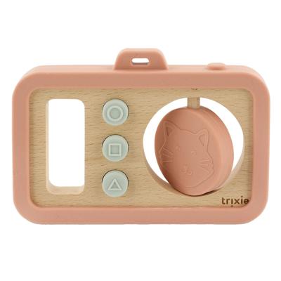 Trixie houten siliconen baby camera - mrs. cat Trixie houten siliconen baby camera - mrs. cat