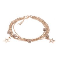 iXXXi Schakel Armband Chain Ball Star Rosé