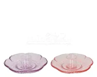 Kandelaar Flower Glas Ø10,5cm Assorti 1st