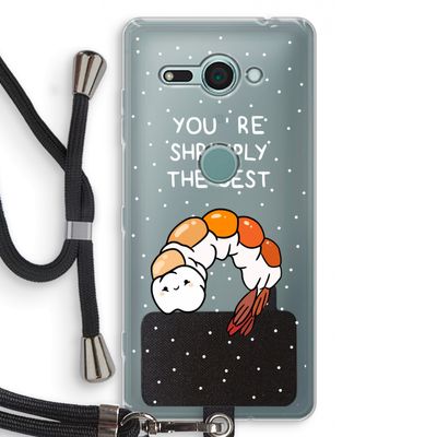 You're Shrimply The Best: Sony Xperia XZ2 Compact Transparant Hoesje met koord