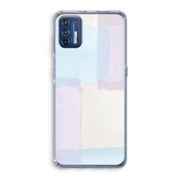 Square pastel: Motorola Moto G9 Plus Transparant Hoesje Square pastel: Motorola Moto G9 Plus Transparant Hoesje