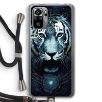 Darkness Tiger: Xiaomi Redmi Note 10S Transparant Hoesje met koord