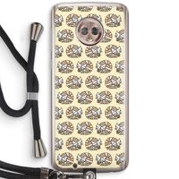 Slapende poes: Motorola Moto G6 Transparant Hoesje met koord