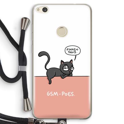 GSM poes: Huawei Ascend P8 Lite (2017) Transparant Hoesje met koord