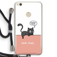 GSM poes: Huawei Ascend P8 Lite (2017) Transparant Hoesje met koord