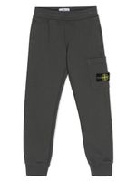 Stone Island Junior pantalon cargo à patch Compass - Gris - thumbnail