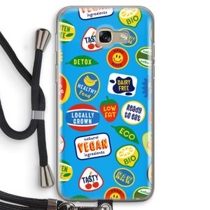 Fruitsticker: Samsung Galaxy A5 (2017) Transparant Hoesje met koord