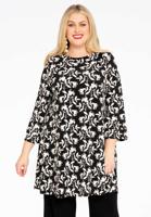 Yoek Tuniek wide bottom WILLOW | Zwart | Maat 46/48