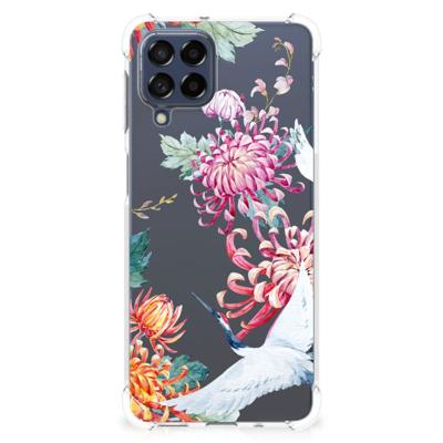 Samsung Galaxy M53 Case Anti-shock Bird Flowers Samsung Galaxy M53 Case Anti-shock Bird Flowers