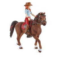 Schleich horse club - hannah & cayenne speelfiguur (42539)
