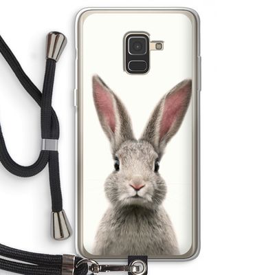 Daisy: Samsung Galaxy A8 (2018) Transparant Hoesje met koord