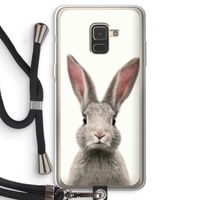 Daisy: Samsung Galaxy A8 (2018) Transparant Hoesje met koord