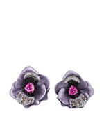 Anabela Chan boucles d'oreilles Bloom en or blanc 18ct - Violet - thumbnail