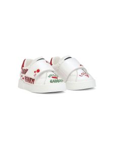 Dolce & Gabbana Kids Portofino graphic-print sneakers - Blanc