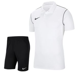 Nike Park 20 Polo Trainingsset Kids Wit Zwart