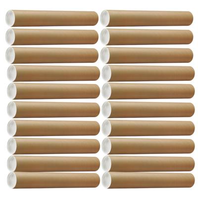 Poster koker van karton - 20x - 680 x 100 mm - Bruin - Verzendkokers - Voor A1 formaat papier