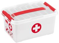 Sunware q-line first aid box 6l wit/rood