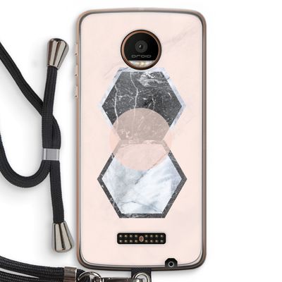 Creatieve toets: Motorola Moto Z Force Transparant Hoesje met koord