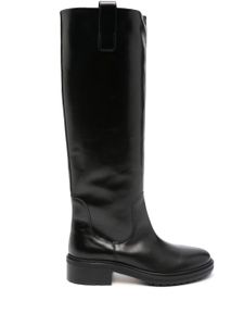 Aeyde bottes Henry en cuir - Noir