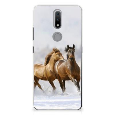 Nokia 2.4 | TPU Hoesje | Paarden
