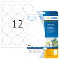 Etiket HERMA 5067 rond 60mm verwijderbaar wit 300stuks - thumbnail