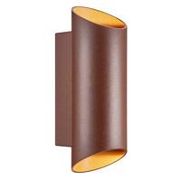 Nordlux Nico Wandlamp - Rond H 23,5 cm - Rusty Nordlux Nico Wandlamp - Rond H 23,5 cm - Rusty