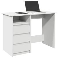 Bureau 102x50x75 cm bewerkt hout wit Bureau 102x50x75 cm bewerkt hout wit
