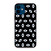Eyes pattern: iPhone 12 mini Biologisch afbreekbaar hoesje