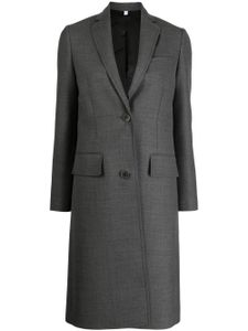 Burberry manteau à simple boutonnage - Gris