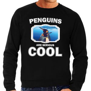Sweater penguins are serious cool zwart heren - pinguins/ pinguin trui