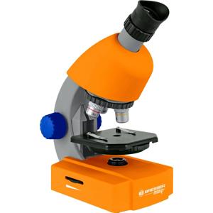 Bresser Optik Mikroskop Junior 40x-640x orange Kindermicroscoop Monoculair 640 x Doorvallend licht