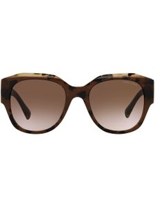 Giorgio Armani lunettes de soleil à monture oversize - Marron