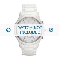 Horlogeband Armani AR1453 Keramiek Wit 22mm