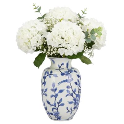 Chinese vaas Asian - blauw - porselein - D21 x 32 cm - bloemenvaas