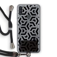 Crazy pattern: Samsung Galaxy A11 Transparant Hoesje met koord