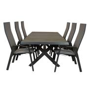 Qopps Bilby tuintafel met Palsa gasveer verstelbare tuinstoel