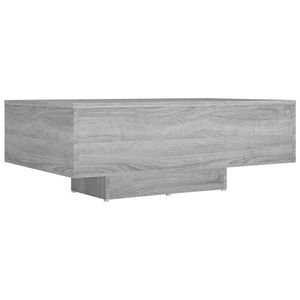 vidaXL Salontafel 85x55x31 cm bewerkt hout grijs sonoma eikenkleurig