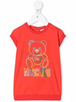 Moschino Kids robe-pull à motif Teddy Bear - Rouge