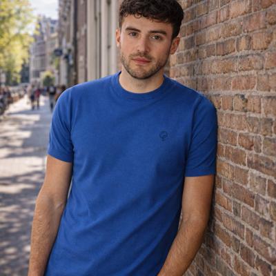 Heren T-Shirt Maurik | Avondblauw Melange