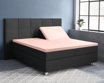 RoyalTextile - Splittopper Hoeslaken Katoen-Satijn - Roze - 180 x 220 RoyalTextile - Splittopper Hoeslaken Katoen-Satijn - Roze - 180 x 220