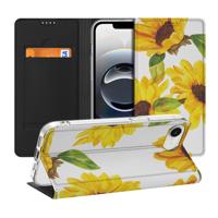 Smart Cover voor Apple iPhone 16e Zonnebloemen Smart Cover voor Apple iPhone 16e Zonnebloemen