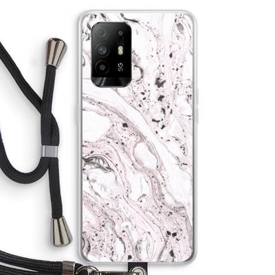 Mengelmoes: Oppo A95 5G Transparant Hoesje met koord