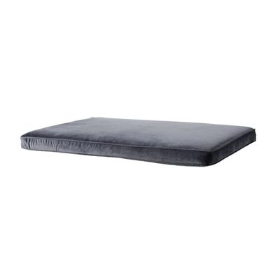 Madison: Palletkussen Velvet 120x80 - Grijs