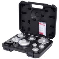KS Tools 1509210 Set oliesleutels voor oliefilters- en filterhuisdeksels, 9-delig