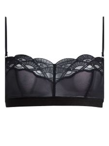 Karl Lagerfeld soutien-gorge à logo brodé - Noir