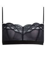 Karl Lagerfeld soutien-gorge à logo brodé - Noir - thumbnail